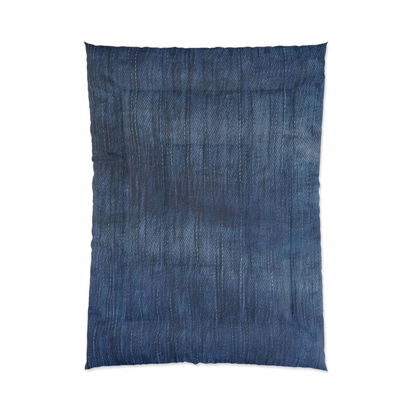 Indigo Splash: Washed Denim Reverie in Deep Blue - Comforter