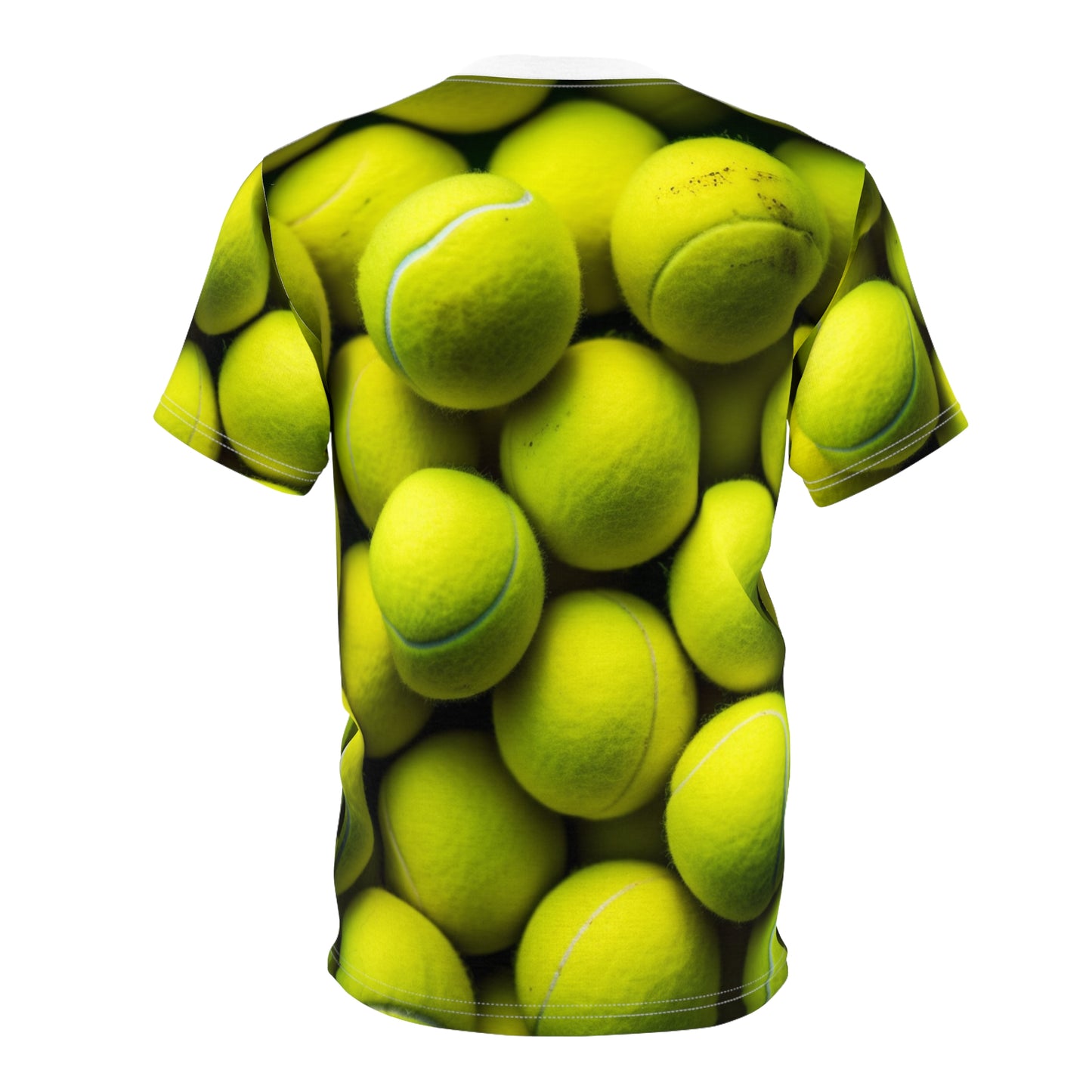 Tennis Ball Sport: Athlete Court Action, Rally & Serve - Unisex Cut & Sew Tee (AOP)