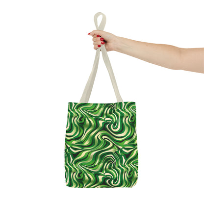 Disco Zebra Green - Tote Bag (AOP)