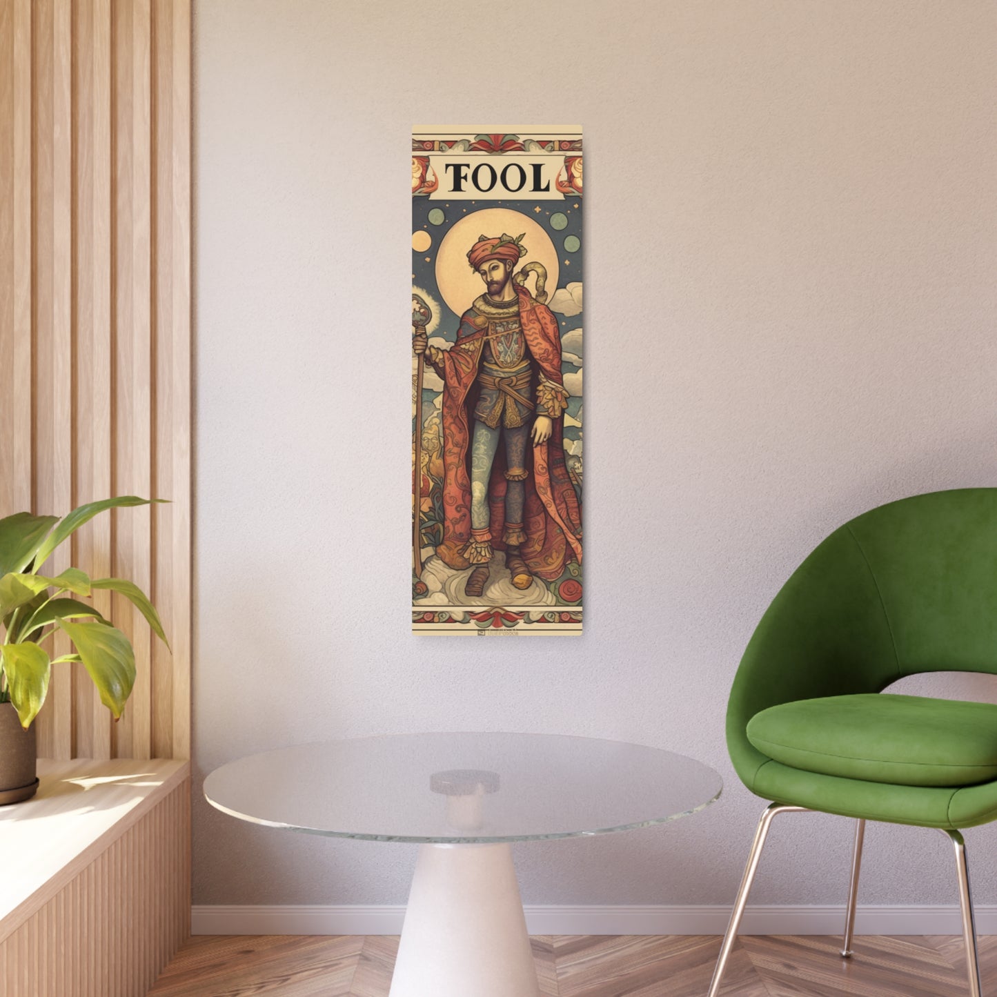 Expressive Tarot - 'The Fool' Card Artistic Reading Symbol - Metal Art Sign