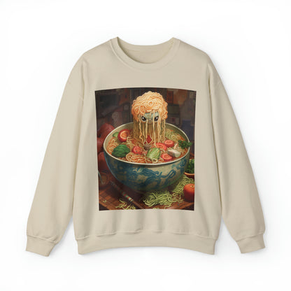 Ramen Bowl Anime Alien Japanese Style - Unisex Heavy Blend™ Crewneck Sweatshirt