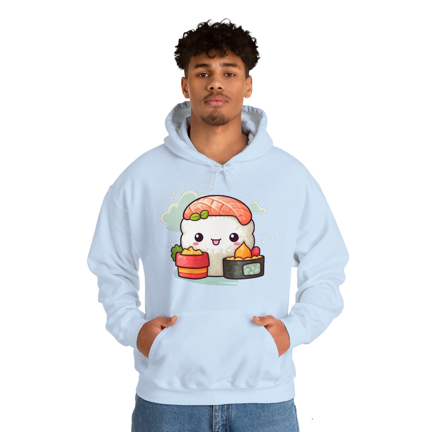 Anime Sushi - Japonés lindo kawaii - Regalo Otaku - Sudadera con capucha Unisex Heavy Blend™ 