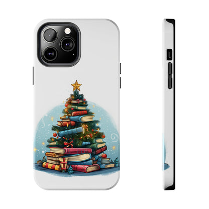 Book Lover Christmas Tree, Gift For Readers - Tough Phone Cases