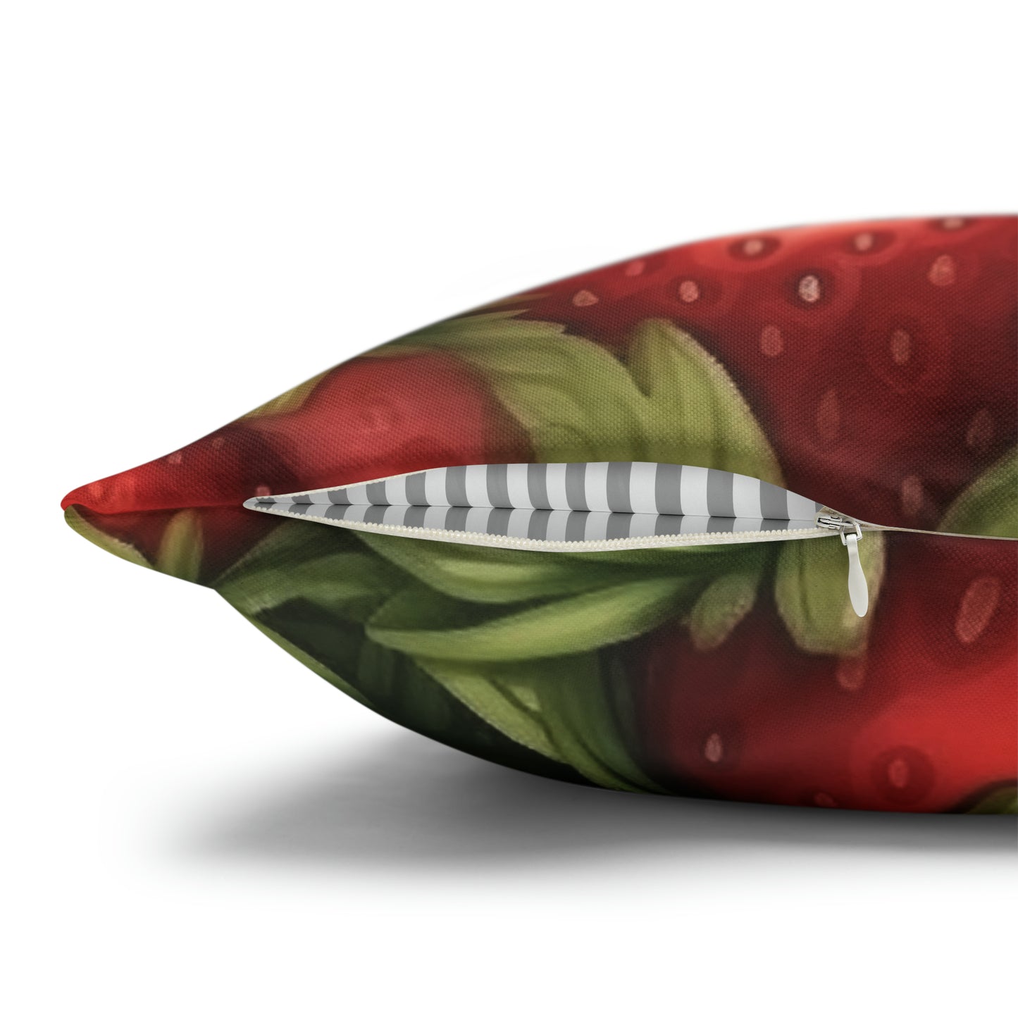 Strawberry Euphoria: The Ultimate Guide to Celebrating Life's Sweetest BerrySpun Polyester Square Pillow Case