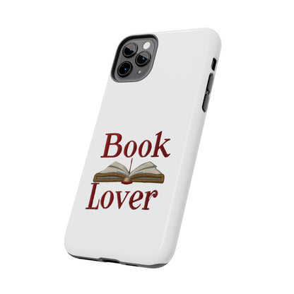 Open Book Embroidery Art: Book Lover Text for Avid Readers - Tough Phone Cases