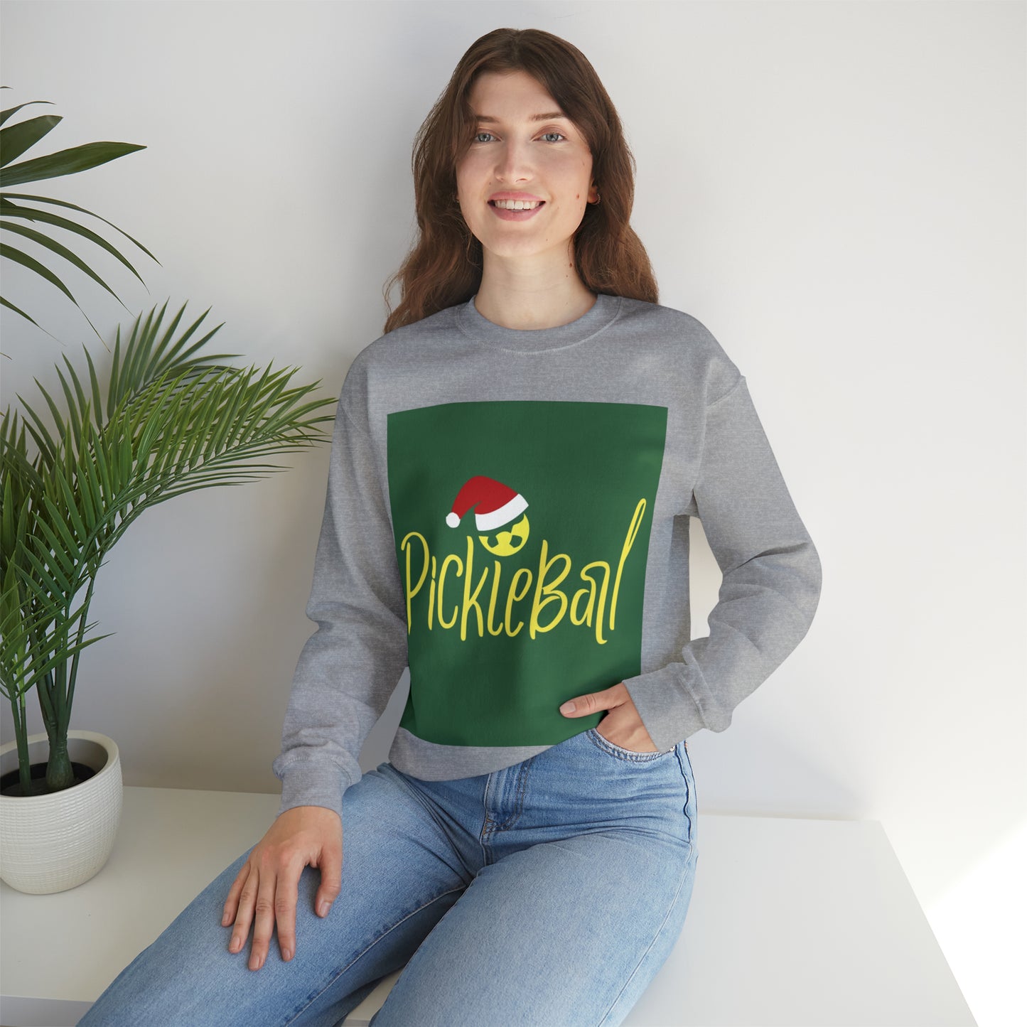 Pickleball Santa Christmas - Unisex Heavy Blend™ Crewneck Sweatshirt