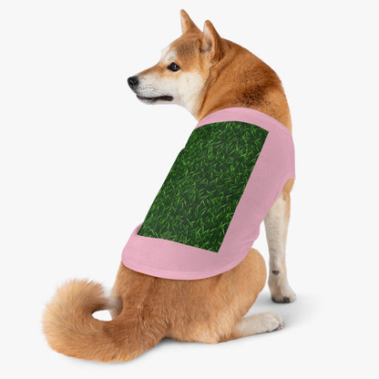 Touch Grass Interior Estilo Exterior Verde Césped Artificial - Camiseta sin mangas para perros y mascotas