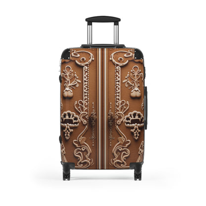 Ornate Gingerbread Carved Wood Door - Suitcase