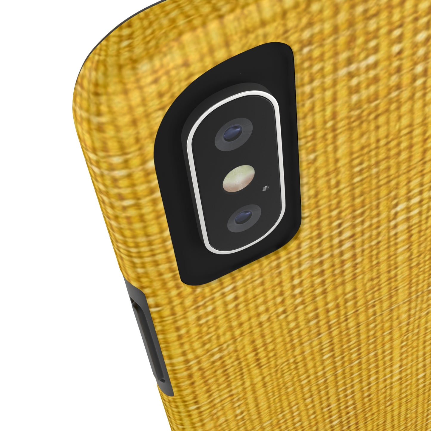 Radiant Sunny Yellow: Denim-Inspired Summer Fabric - Tough Phone Cases