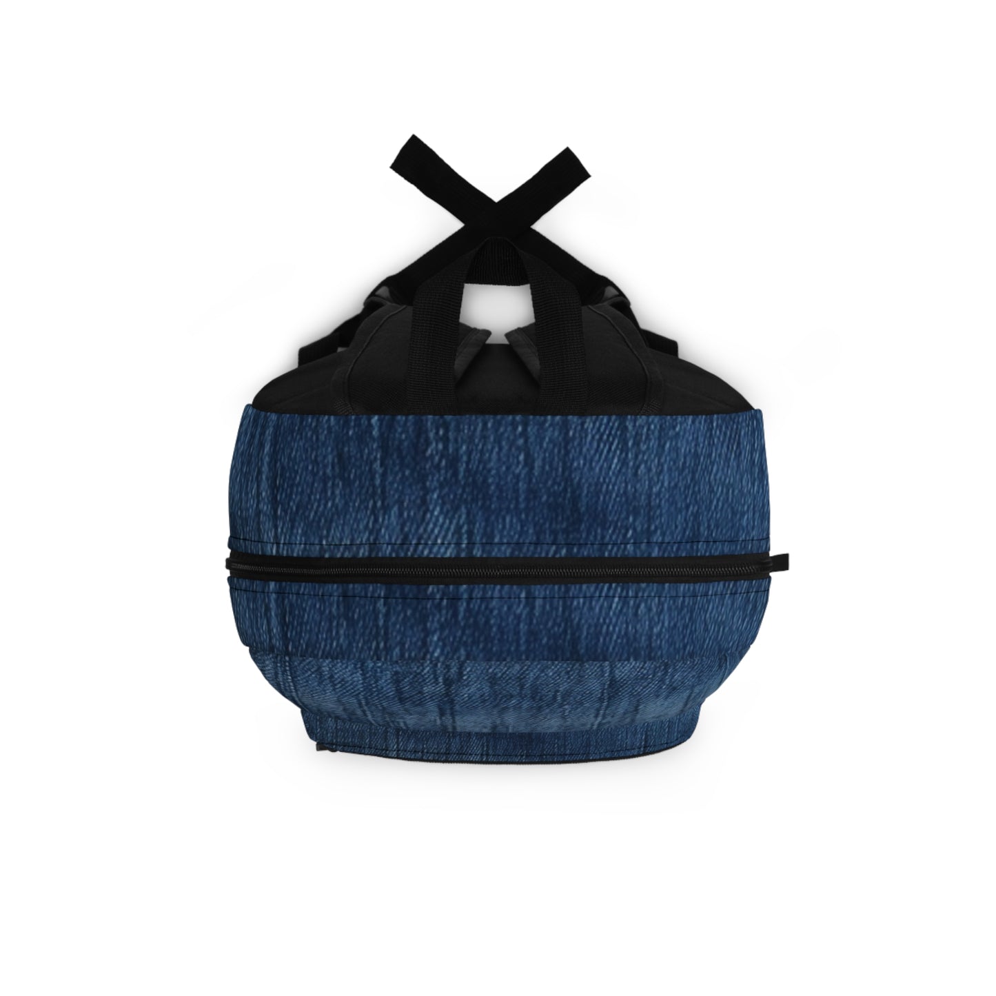 Indigo Splash: Washed Denim Reverie in Deep Blue - Backpack