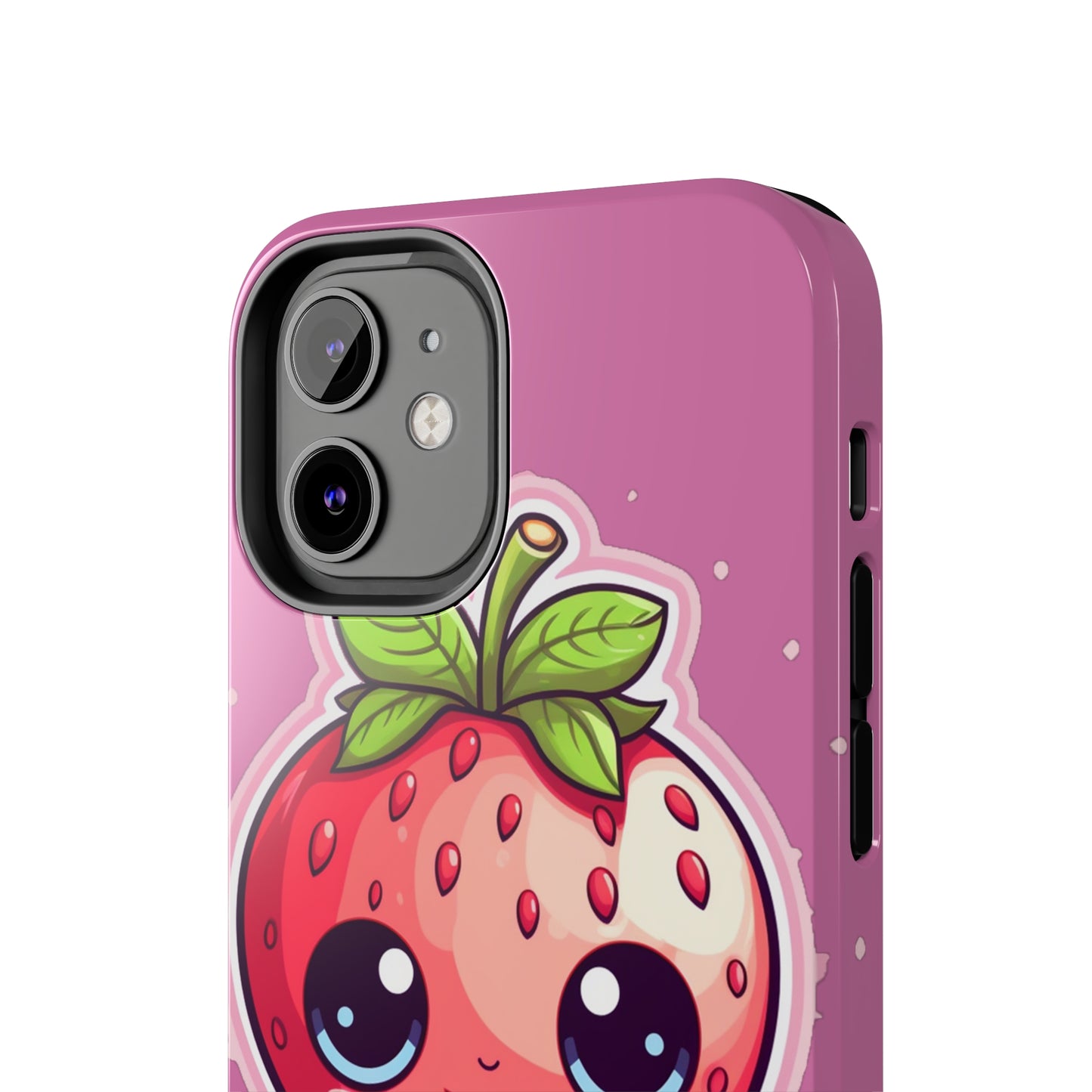 Kawaii Strawberry Adventure - Anime Classic Traditional Japanese Fruit - Otaku Artwork - Tough Phone Cases