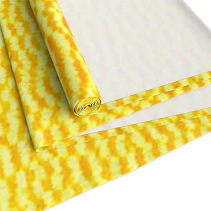 Sunshine Yellow Lemon: Denim-Inspired, Cheerful Fabric - Table Runner (Cotton, Poly)