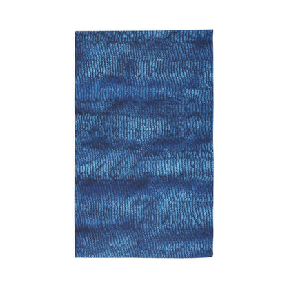 Blue Spectrum: Denim-Inspired Fabric Light to Dark - Dobby Rug