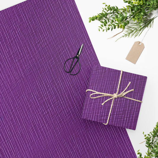 Violet/Plum/Purple: Denim-Inspired Luxurious Fabric - Wrapping Paper