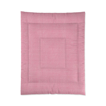 Pastel Rose Pink: Denim-Inspired, Refreshing Fabric Design - Comforter