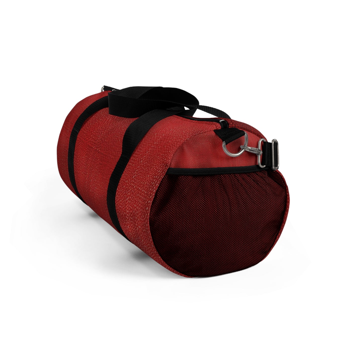 Juicy Red Berry Blast: Denim Fabric Inspired Design - Duffel Bag