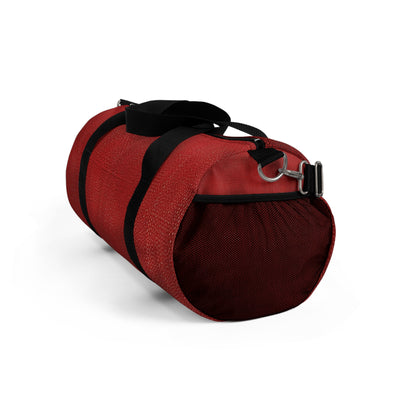 Juicy Red Berry Blast: Denim Fabric Inspired Design - Duffel Bag