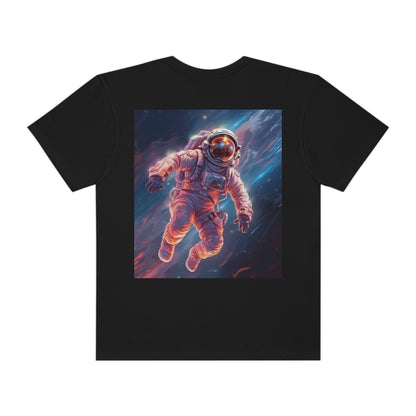 Astronauta del espacio exterior - Galaxy Starfield Art - Camiseta unisex teñida de ropa