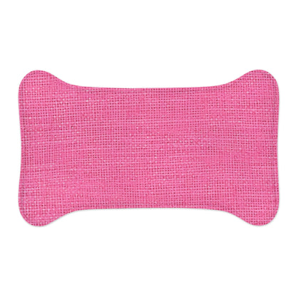 Estilo de tela de diseñador de mezclilla rosa tipo muñeca - Perro y gato - Tapetes de alimentación para mascotas