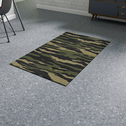 Tiger Stripe Camouflage: Military Style - Dobby Rug