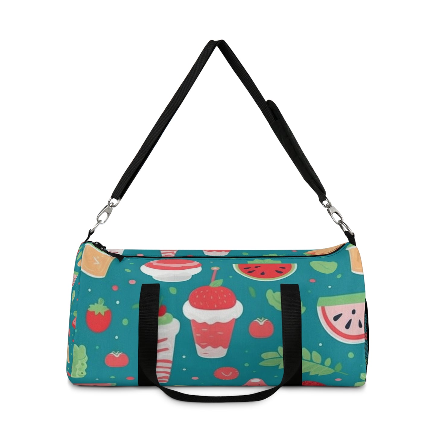 Quirky Summer Food Watermelon Ice Cream Cocktail Pattern Duffel Bag