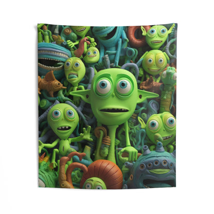 Toy Alien Story Space Character Galactic UFO Anime Cartoon - Indoor Wall Tapestries