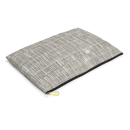 Silver Grey: Denim-Inspired, Contemporary Fabric Design - Accessory Pouch