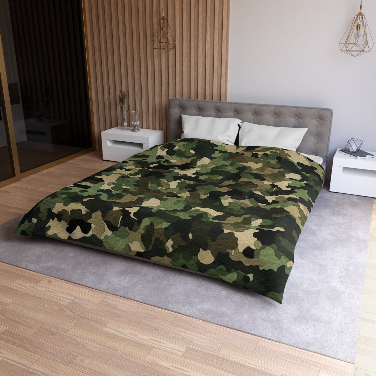 Classic Camo | Camouflage Wrap | Traditional Camo - Microfiber Duvet Cover