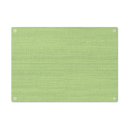 Lush Grass Neon Green: Denim-Inspired, Springtime Fabric Style - Cutting Board