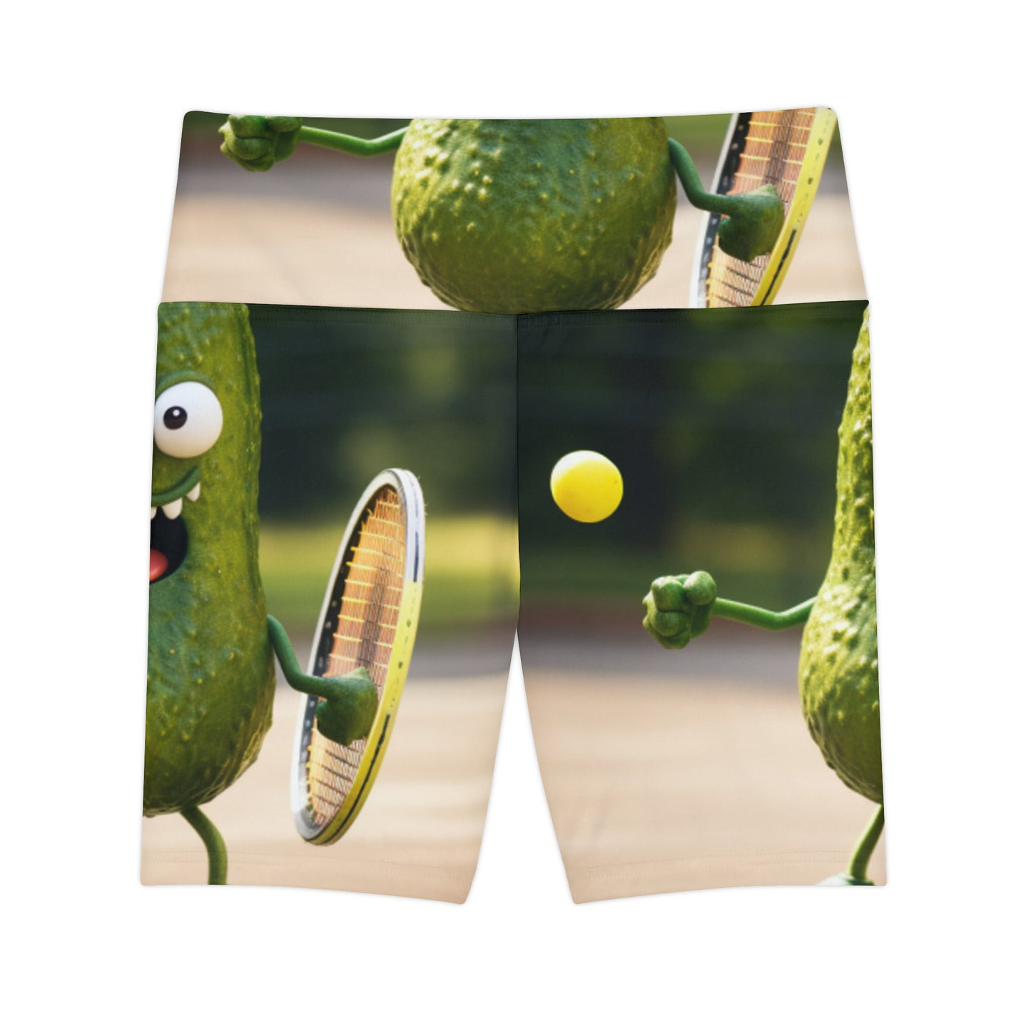 Pickle Playing Pickleball: サーブ、パドル、ゲーム - コート スポーツ - レディース ワークアウト ショーツ (AOP) 