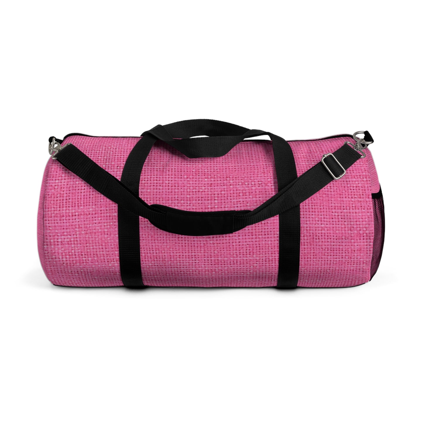 Doll-Like Pink Denim Designer Fabric Style - Duffel Bag