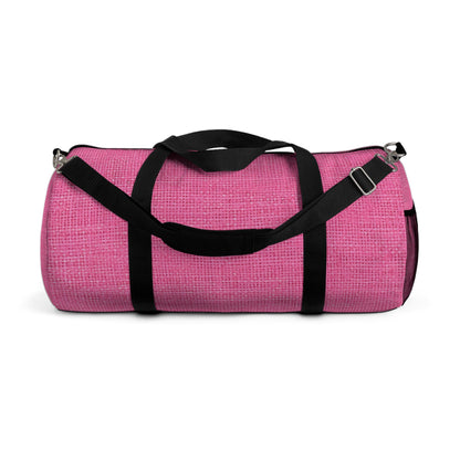 Doll-Like Pink Denim Designer Fabric Style - Duffel Bag