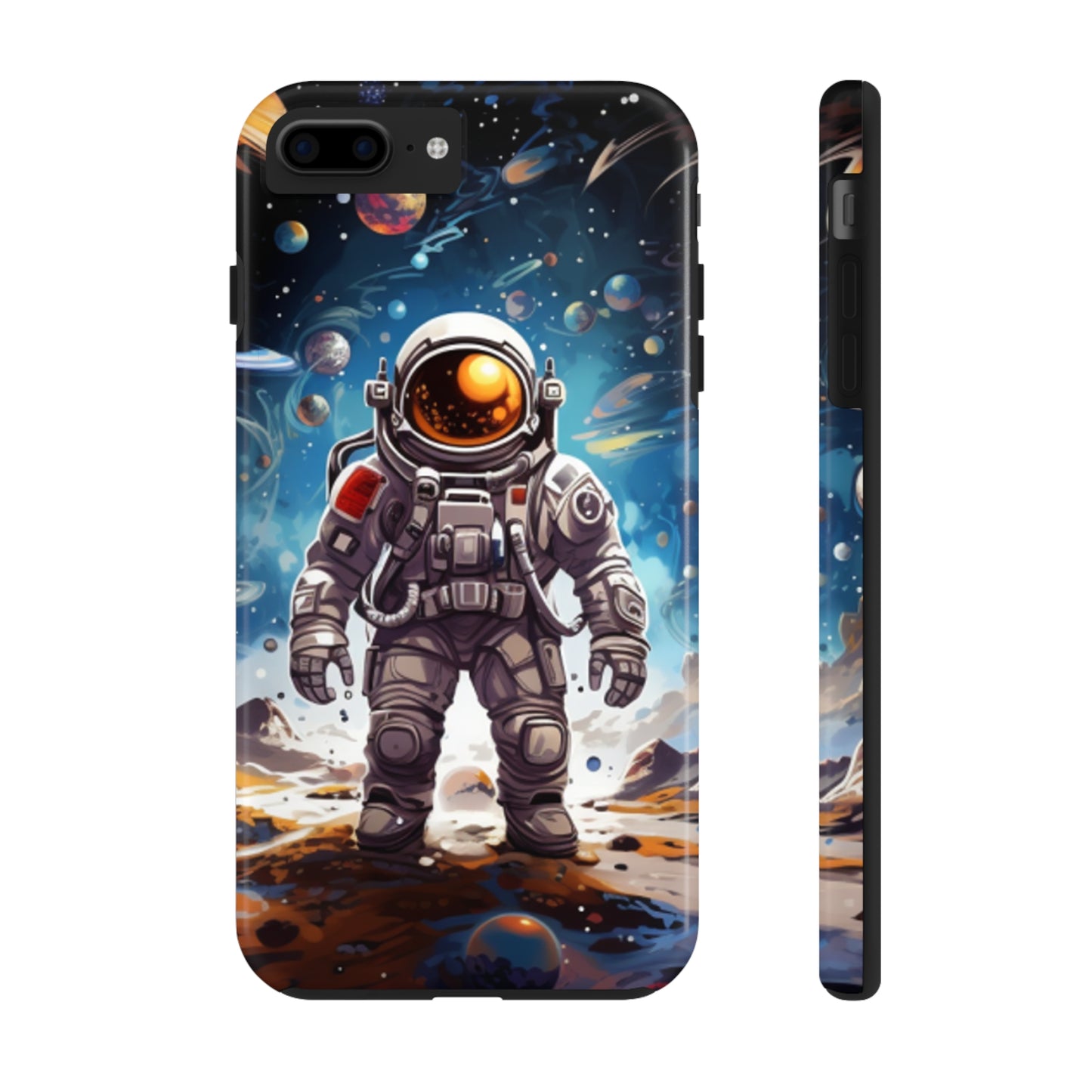 Galactic Voyage: Astronaut Journey in Celestial Star Cosmic Exploration - Tough Phone Cases