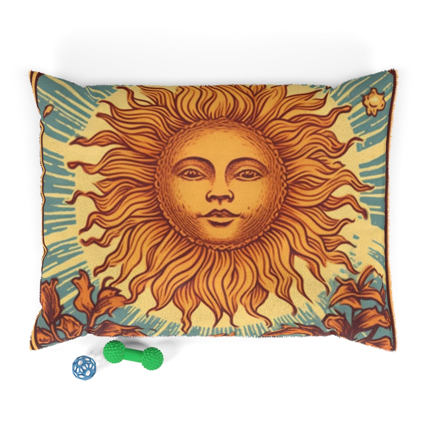 Sun Tarot Card Symbol of Growth, Life, and Radiance - Dog & Pet Bed