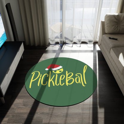 Pickleball Navidad - Alfombra Redonda