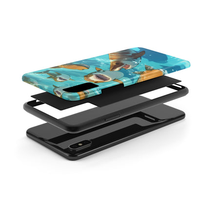 Tiger Shark: Ocean Marine Wildlife - Underwater - Tough Phone Cases