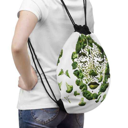 Broccoli Freckles, Drawstring Bag