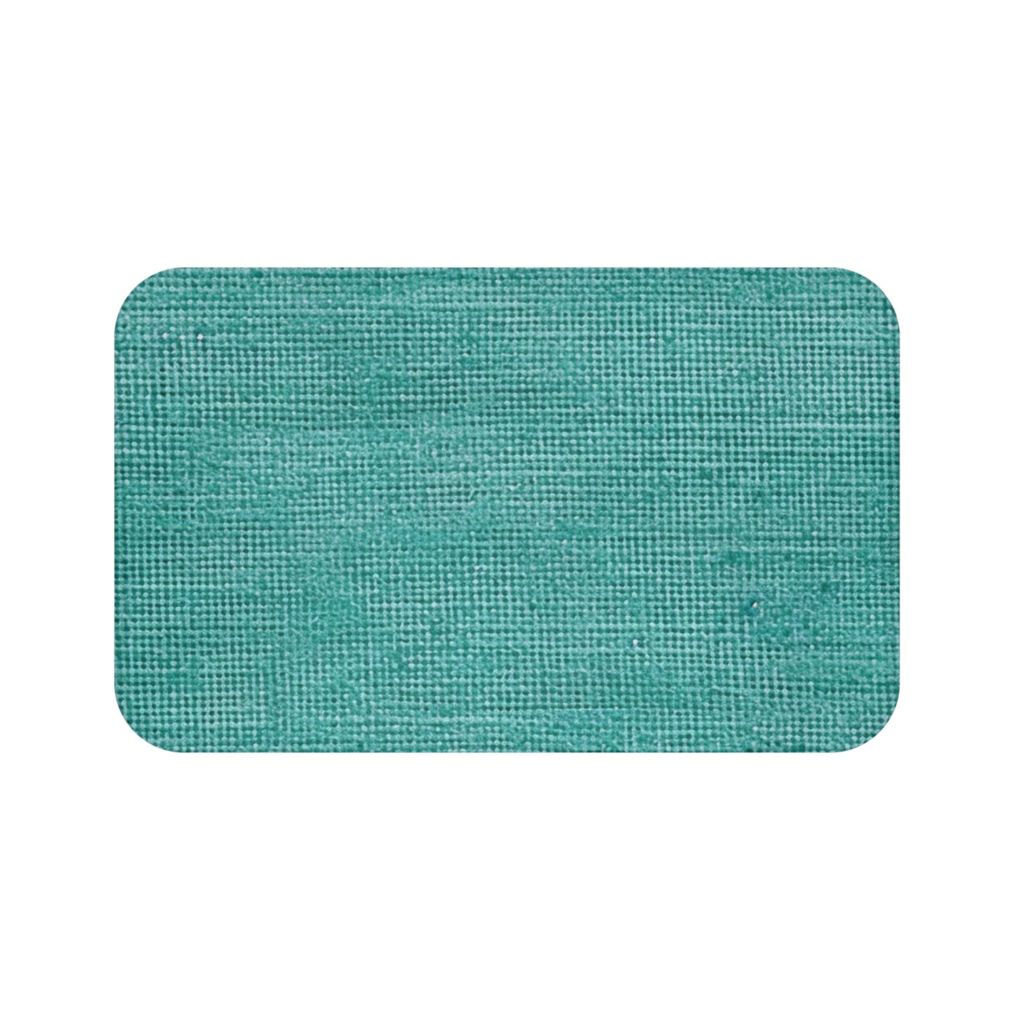 Diseño de tela vaquera color turquesa menta de calidad, material elegante - Alfombra de baño