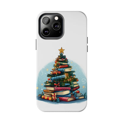 Book Lover Christmas Tree, Gift For Readers - Tough Phone Cases