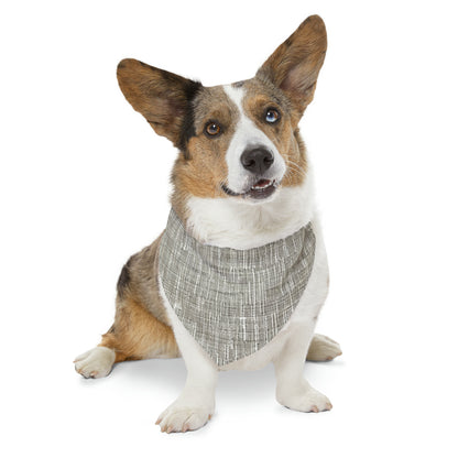 Silver Grey: Denim-Inspired, Contemporary Fabric Design - Dog & Pet Bandana Collar