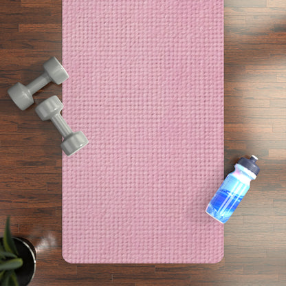 Blushing Garment Dye Pink: Denim-Inspired, Soft-Toned Fabric - Rubber Yoga Mat