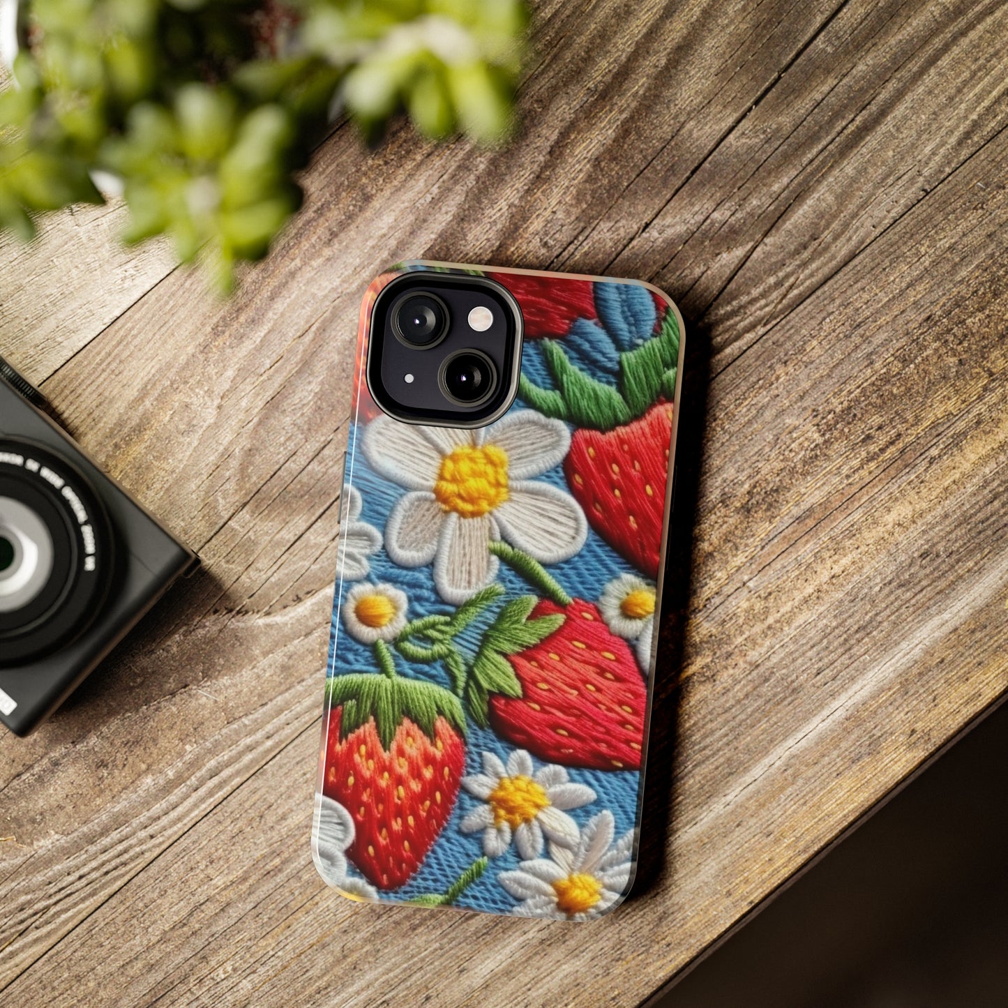 Orchard Berries: Juicy Sweetness from Nature's Garden - Fresh Strawberry Elegance - Tough Phone Cases