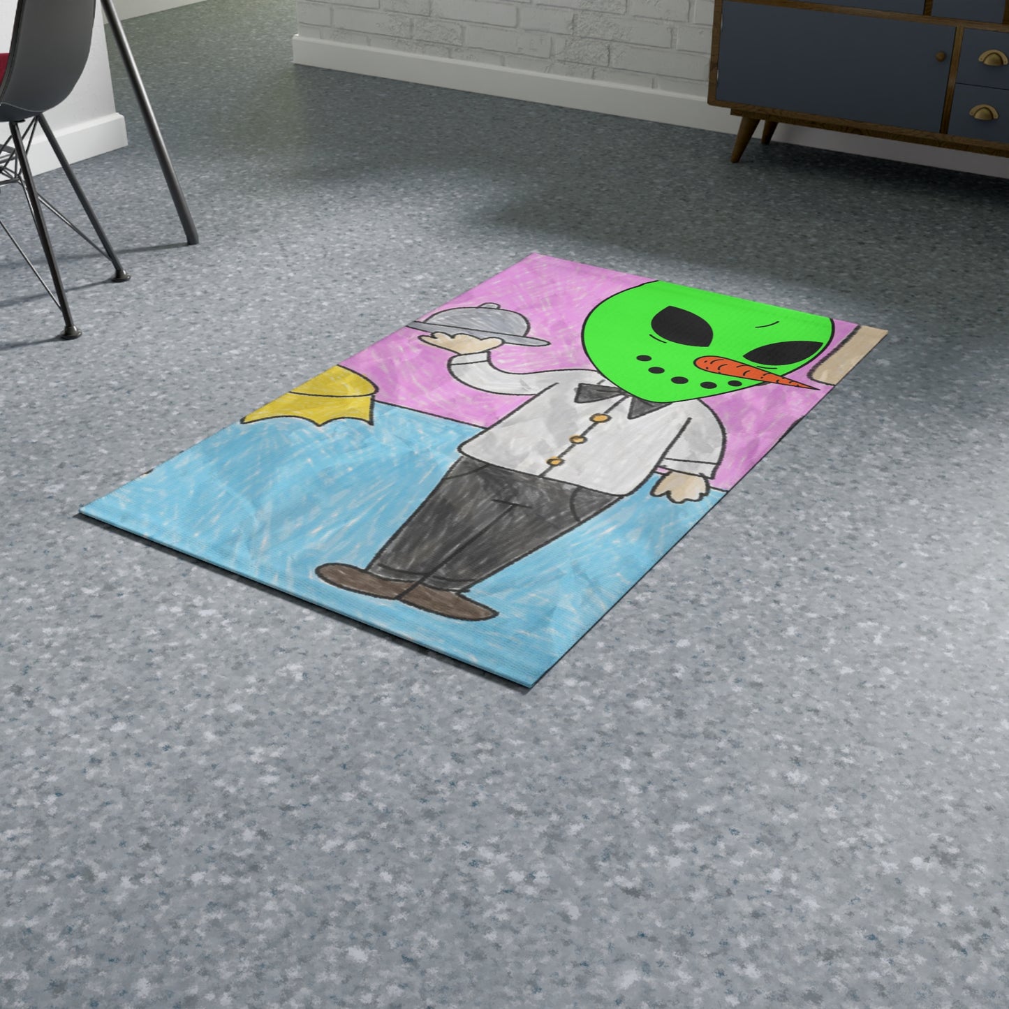 Veggie Visi The Vegetable Visitor Alien Dobby Rug