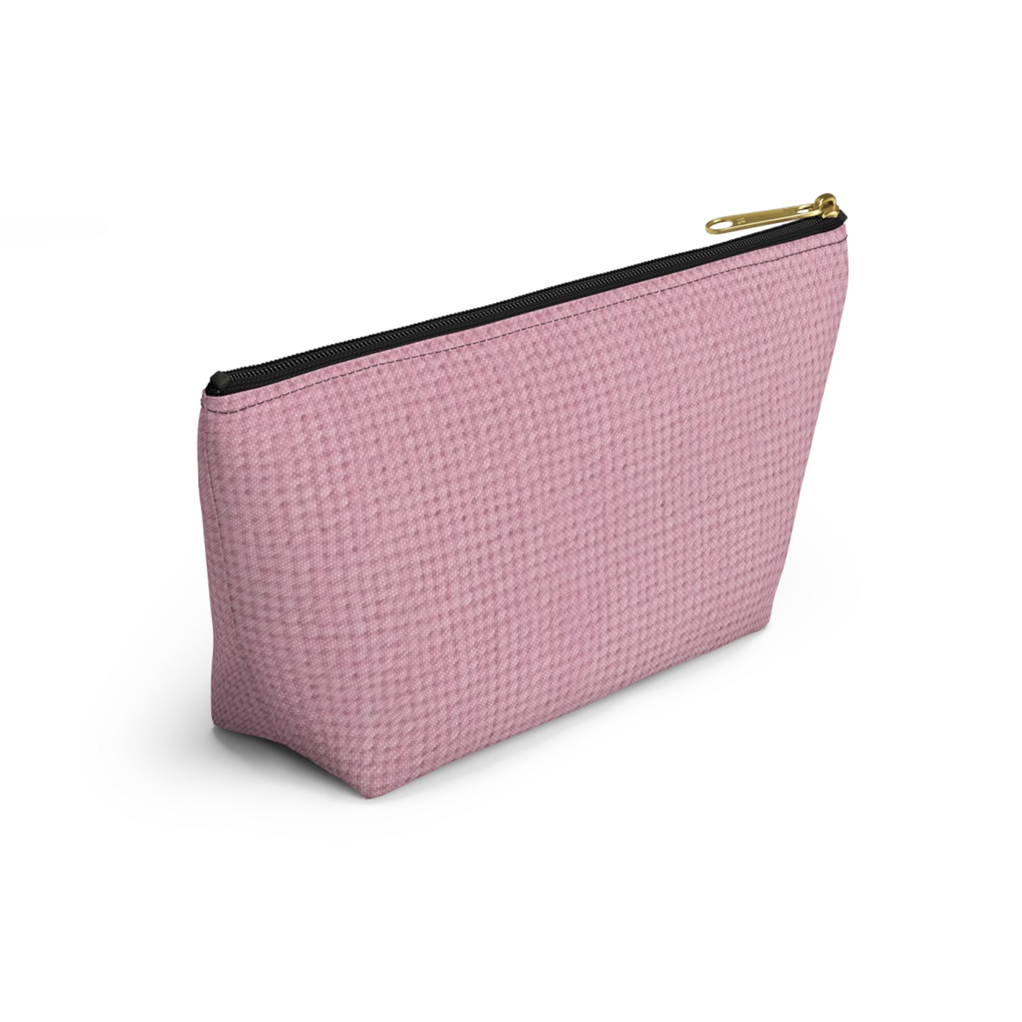 Blushing Garment Dye Pink: Denim-Inspired, Soft-Toned Fabric - Accessory Pouch w T-bottom