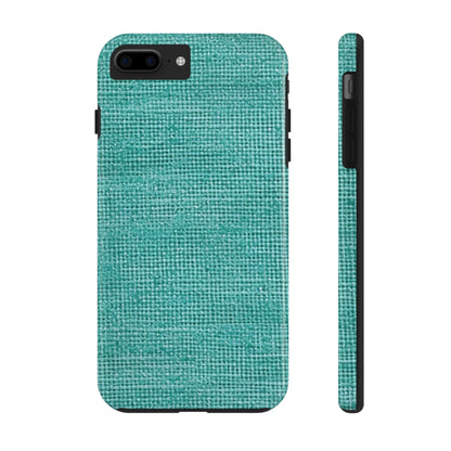 Quality Mint Turquoise Denim Fabric Deisgn, Stylish Material - Tough Phone Cases