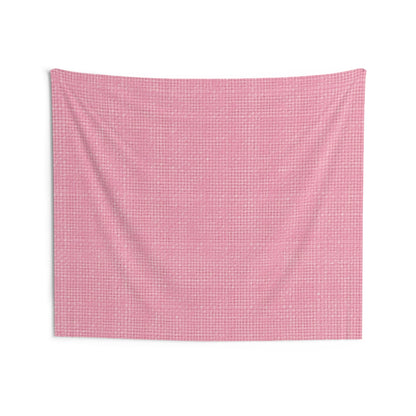 Pastel Rose Pink: Denim-Inspired, Refreshing Fabric Design - Indoor Wall Tapestries