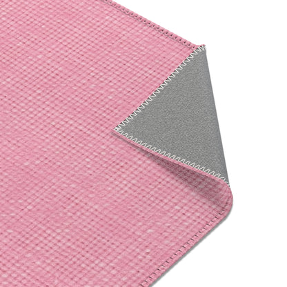 Pastel Rose Pink: Denim-Inspired, Refreshing Fabric Design - Area Rugs