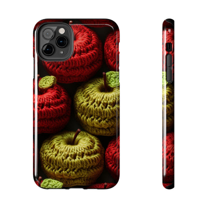 Crochet Apple Amigurumi - Big American Red Apples - Healthy Fruit Snack Design - Tough Phone Cases