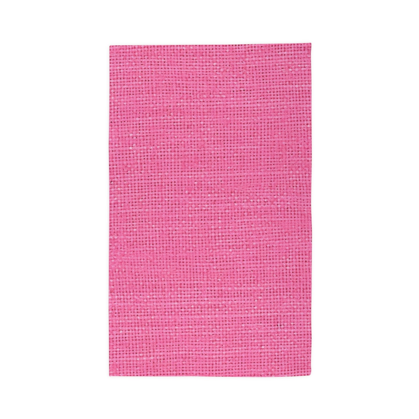 Doll-Like Pink Denim Designer Fabric Style - Dobby Rug