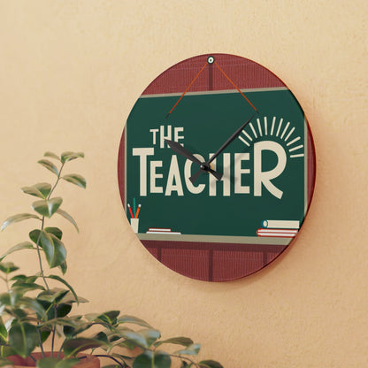 The Teacher - Acrylic Wall Clock